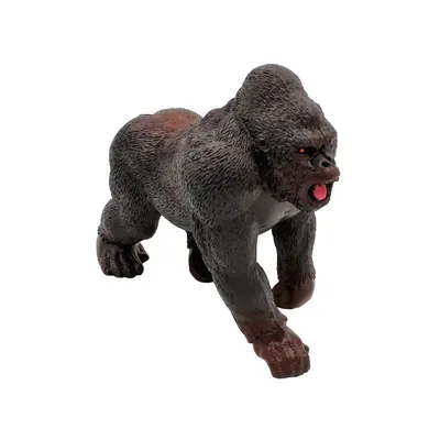 Figurină replică, Deluxebase, animal gorilă, culoareaa maroniu, 15 cm