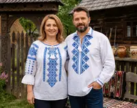 Set Traditional Cuplu 655 Camasi traditionale cu broderie
