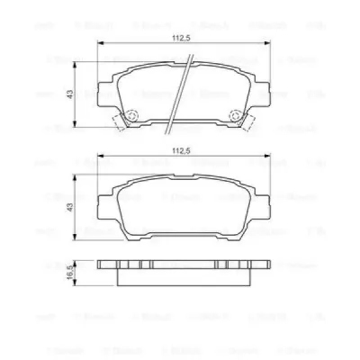 Set placute frana, frana disc BOSCH 0 986 424 762