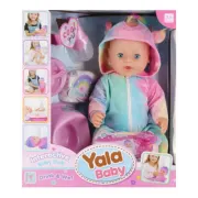Jucarie papusa bebelus Yala Baby 45cm + accesorii, 33x38x18cm, diverse modele, MegaCreative, 543741