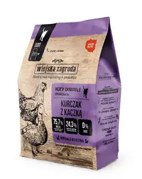WIEJSKA ZAGRODA Hrană cu pui și rață pentru pisici 2x400 g