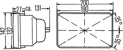 Far Universal Dreapta Stanga H4 Potrivit Daihatsu Charade I, Charade Ii, Charmant, Cuore I, Rocky; Honda Civic I, Civic Ii, Quintet; Nissan Pick Up, Sunny; Suzuki Alto I, Super Carry