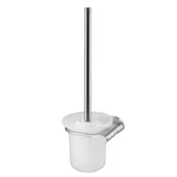 Perie wc cu suport, satin nichel, Bisk Side