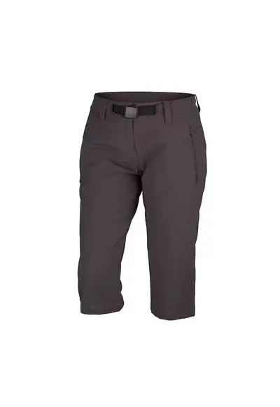 Pantaloni elastici 3/4 regular fit pentru femei Wendy - Gri