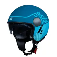 Casca moto jet cu ochelari,Origine Sierra Snatch, albastru mat,marime XL