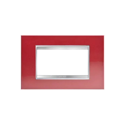 Placa ornament Chorus LUX - METAL - 4 module- GLAMOUR RED - CHORUS