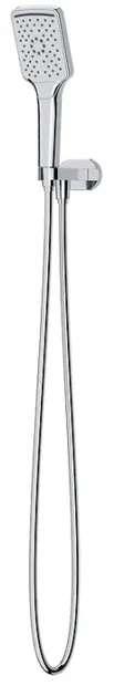 Set de dus cu para, furtun de dus si suport para, crom, Cersanit Larga