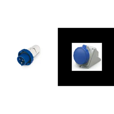 Pachet Electric Etans IP67: Fisa si Priza 2P+E 16A (200-250V)