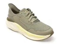 Pantofi sport CLARKS verzi, CLARKS PACE, din material textil