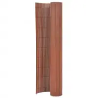 Gossi gard pentru gradina cu 2 fete, maro, 110x400 cm