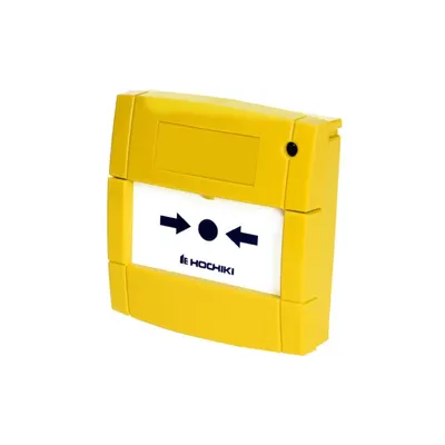 Buton de incendiu adresabil cu izolator la scurt-circuit Hochiki HCP-E/Y(SCI), IP24, LED dual, galben