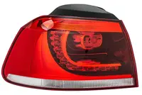 Stop tripla lampa spate stanga (exterior LED, Semnalizator alb, culoare sticla: rosu) VW GOLF 2008-2013