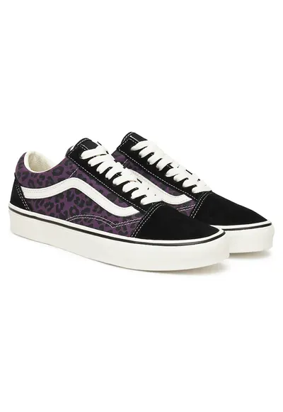 Tenisi Old Skool VN000D7Z6N - unisex - Negru/Mov - piele naturala