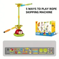 Joc distractiv de agilitate 5-in-1 pentru copii Ladybug, de interiosexterior, cu Telecomanda pentru ajustarea ritmului de joaca, efecte sonore