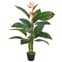 Gossi planta artificiala strelitzia cu ghiveci, rosu, 100 cm
