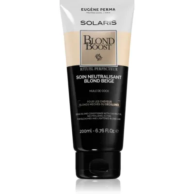 EUGÈNE PERMA Solaris Blond Care balsam hidratant de neutralizare tonuri de galben 200 ml
