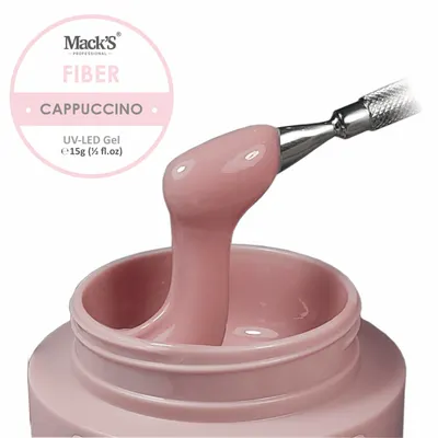 Gel Constructie Fiber Cappuccino 15ml Macks - FB-CPC-15