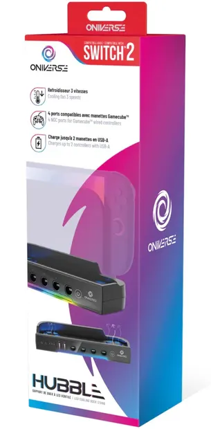 Suport multifuncțional Oniverse - Hubble, negru (Nintendo Switch 2)