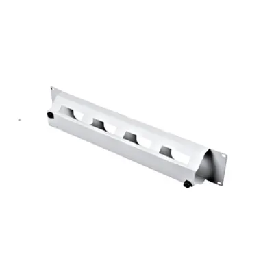 Organizator 19 cu canal de cablu, 2U, capac cu clips