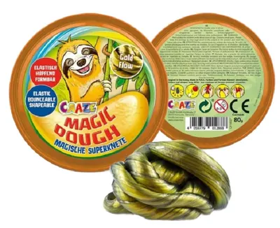 Plastilină magică multicolor Craze - Leneș, 80 g, sortiment
