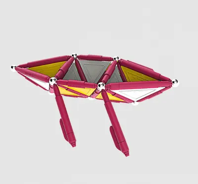 Set de constructie magnetic - Trendy - 116 piese