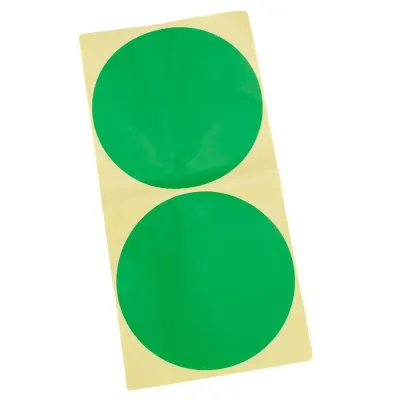 Stickere rotunde uni 13cm rezistente la apă - verde (set 40 buc) - Default Title