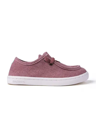 Pantofi boat din material textil Bulh - Roz inchis
