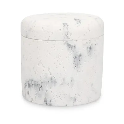 Organizator de baie alb pentru dischete demachiante din polirășină Suds – S|P Collection