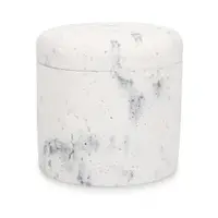 Organizator de baie alb pentru dischete demachiante din polirășină Suds – S|P Collection