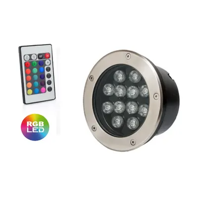 Spot Led pavaj IP65 12w/RGB/cu telecomanda