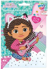 Carte de pictură cu mărgele Moxy - Gabby's Dollhouse, cu plic