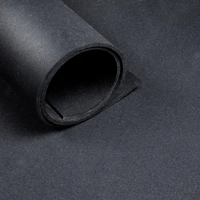 Pardoseală sportivă - Lățime 1,25 m - Grosime 6 mm - Negru