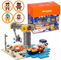 Mini constructor de vafe Marioinex - Centru oraș, port, 248 de piese