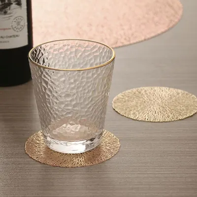 Suporturi pentru pahare Morello - Golden Circle, 6 buc, 10 cm