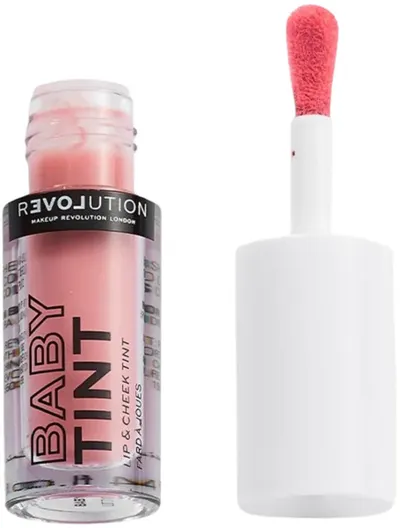 Relove by Revolution Fard de obraz lichid și luciu de buze Baby Tint, Baby, 1.4 ml