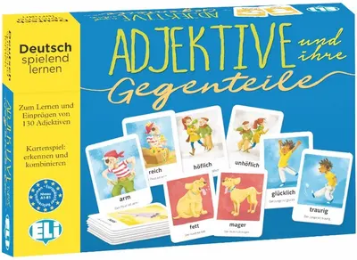 Joc educativ Adjektive und ihre Gegenteile (Limba germană )