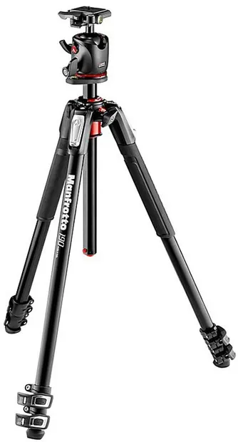 Trepied Manfrotto - 190XPro3, cu cap BHQ2, 9-171.5cm, negru
