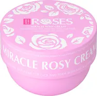 Nature of Agiva Roses Crema revitalizantă pentru față și corp cu apă naturală de trandafiri, 150 ml