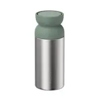 Cană termos argintie/verde salvie din oțel inoxidabil 350 ml Ellipse – Mepal