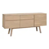 Comodă în culoare naturală deschisă din lemn de stejar 170x77x42 cm Cleardale – Rowico