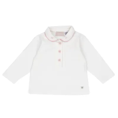 Bluza copii Chicco, polo, Alb, 00187-69MFCO