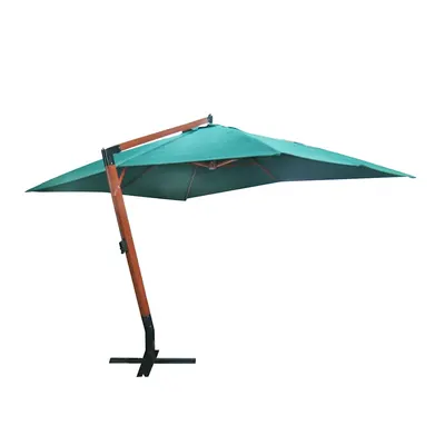 vidaXL Umbrelă de soare suspendată 300 x 400 cm, Verde