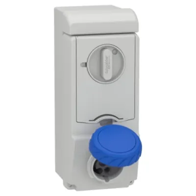 Priza Unika cu Interblocare, 16 A, 2P + E, 200, 250 V Ac, Ip65, Perete