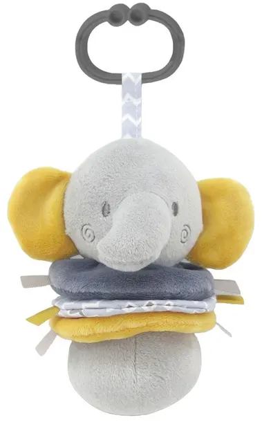 Jucărie vibrantă Lorelli Toys - Pui de elefant , gri