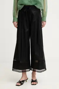 Twinset pantaloni pentru femei, cu bumbac
