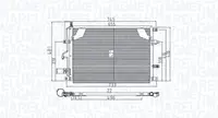 Condensator climatizare potrivit VOLVO S60 I, S80 I, V70 II, XC70 I 2.0-3.0 05.98-04.10