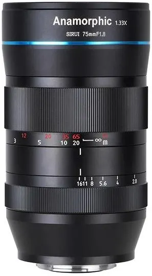 SIRUI - 75mm, f/1.8 Anamorphic, 1.33X, pentru Sony FE