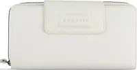 Portofel din piele pentru femei Bugatti Elsa - XL, protecție RFID, alb