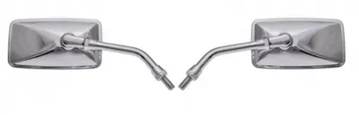 Set 2 oglinzi moto, din metal, M10 MH008, culoare crom