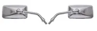 Set 2 oglinzi moto, din metal, M10 MH008, culoare crom